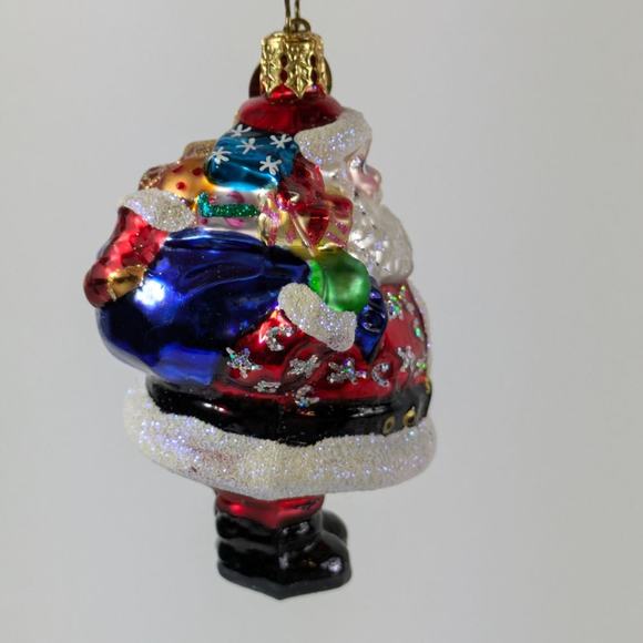 Christopher Radko Glass Christmas Ornament Handcrafted Chub A Dub Santa 1010226 - Picture 2 of 11